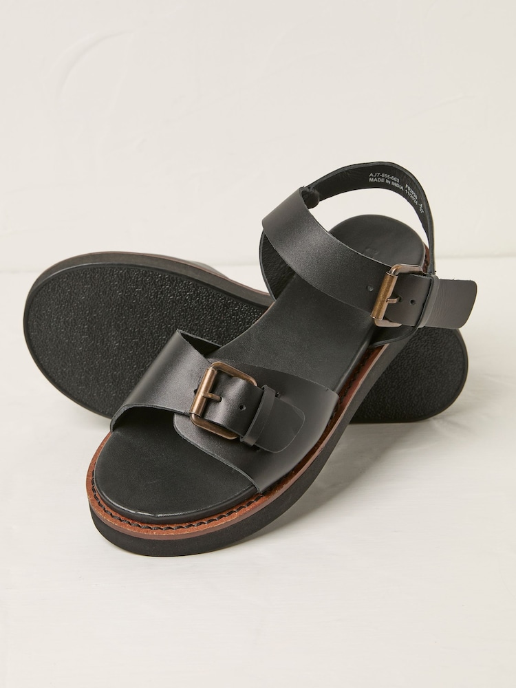 FatFace Ambie Black Buckle Sandal - Image 3 of 3 FatFace Ambie Black Buckle Sandal - Image 3 of 3