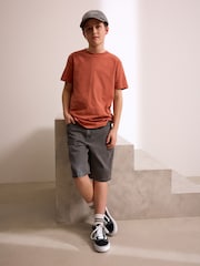 Washed Charcoal Grey 100% Cotton Baseball Cap Hat (3mths-16yrs) - Image 2 of 5