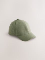 Khaki Green Jersey Baseball 100% Cotton Cap (3mths-16yrs) - Image 1 of 3
