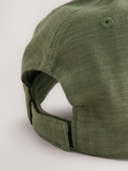 Khaki Green Jersey Baseball 100% Cotton Cap (3mths-16yrs) - Image 3 of 3