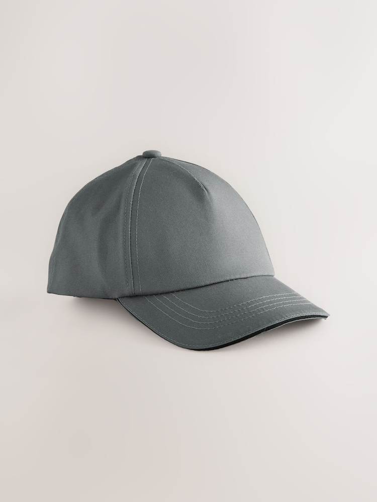 Charcoal Grey Smart 100% Cotton Cap (1-16yrs) - Image 1 of 3