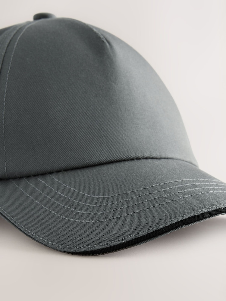 Charcoal Grey Smart 100% Cotton Cap (1-16yrs) - Image 2 of 3 Charcoal Grey Smart 100% Cotton Cap (1-16yrs) - Image 2 of 3