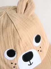 Brown Bear Legionnaire 100% Cotton Hat (3mths-10yrs) - Image 6 of 6