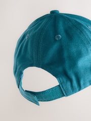 Teal Blue Canvas 100% Cotton Cap 1-16 years (3mths-16yrs) - Image 2 of 3
