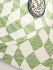 Green Check Baseball 100% Cotton Cap (3mths-10yrs) - Image 2 of 3