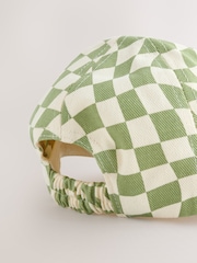 Green Check Baseball 100% Cotton Cap (3mths-10yrs) - Image 3 of 3