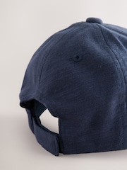 Navy Marl Jersey Baseball 100% Cotton Cap (3mths-16yrs) - Image 3 of 3