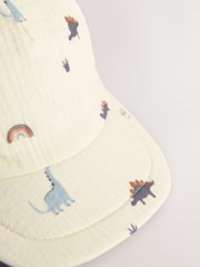 Mini Dino Print Legionnaire 100% Cotton Hat (3mths-10yrs) - Image 2 of 3