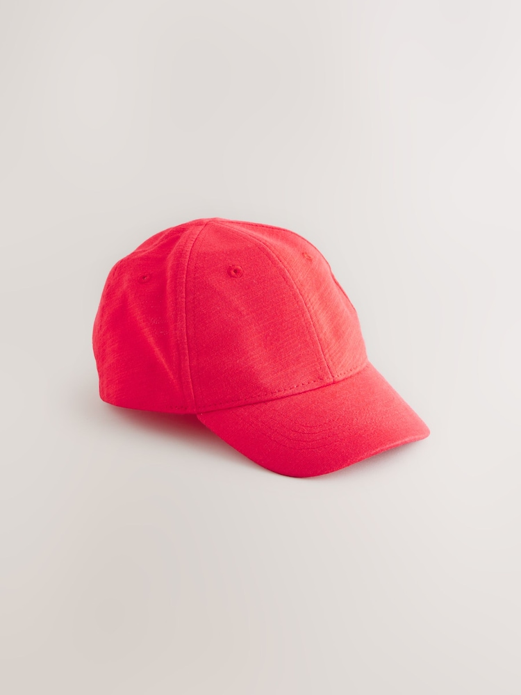 Red Jersey Baseball 100% Cotton Cap (3mths-16yrs) - Image 1 of 3