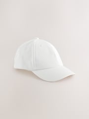 White Canvas 100% Cotton Cap 1-16 years (3mths-16yrs) - Image 4 of 6