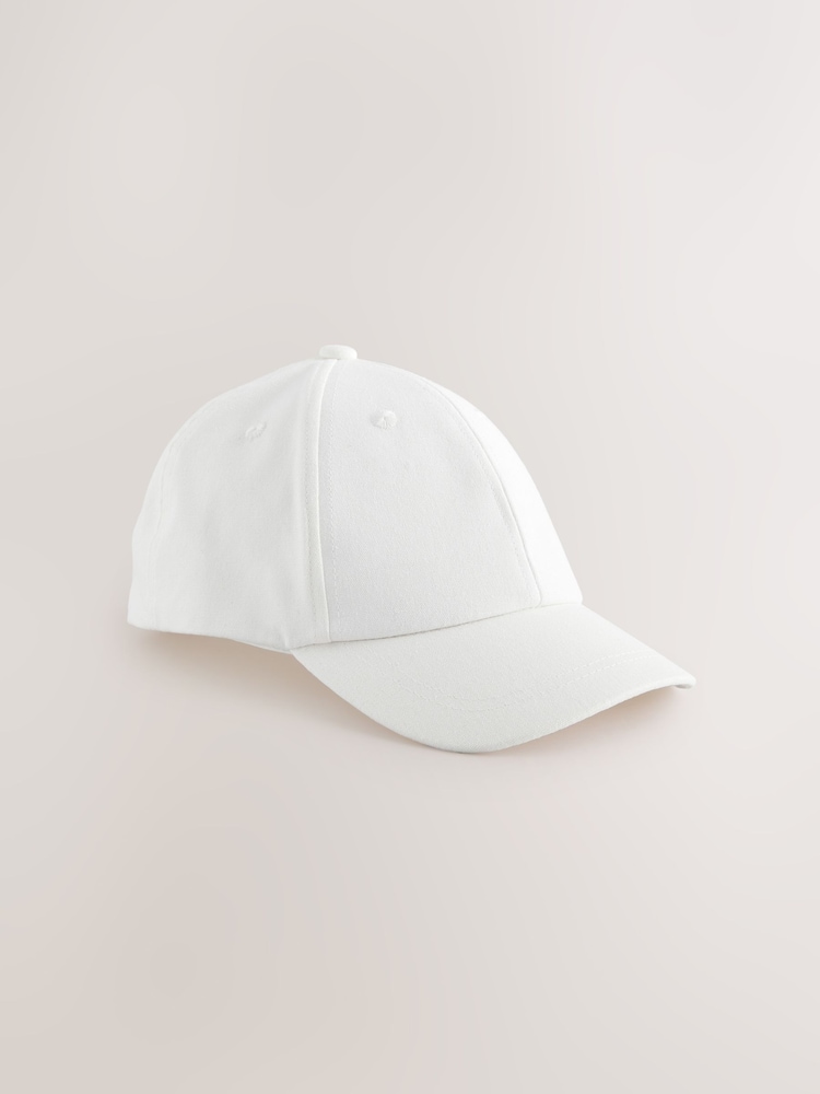 White Canvas 100% Cotton Cap 1-16 years (3mths-16yrs) - Image 4 of 6