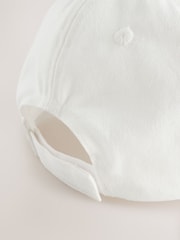 White Canvas 100% Cotton Cap 1-16 years (3mths-16yrs) - Image 6 of 6