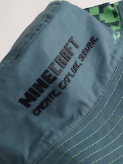 Grey/Green Minecraft Bucket 100% Cotton Hat (3-16yrs) - Image 4 of 5