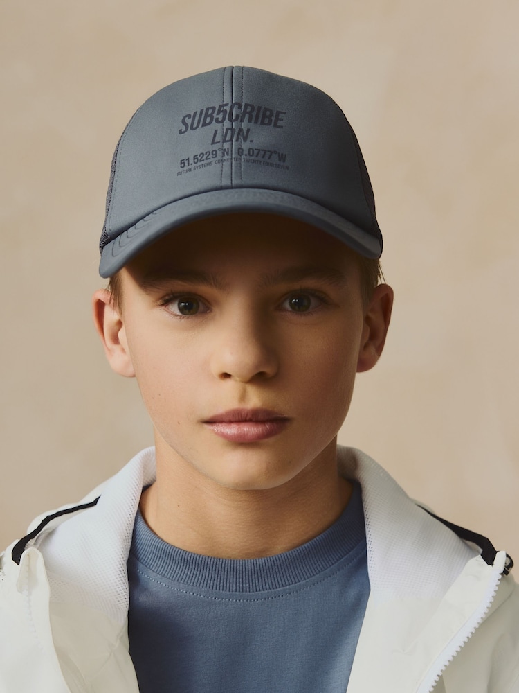 Grey Subscribe Mesh Cap (3-16yrs) - Image 1 of 2