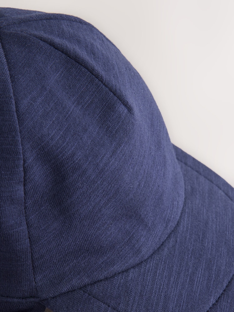 Navy Blue Legionnaire 100% Cotton Hat (3mths-10yrs) - Image 5 of 5 Navy Blue Legionnaire 100% Cotton Hat (3mths-10yrs) - Image 5 of 5