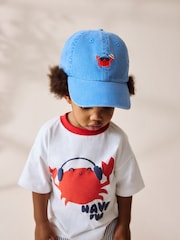 Shark/Crab Washed Caps 2 Pack (3mths-10yrs) - Image 3 of 6