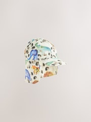 Watercolour Animal Print Legionnaire 100% Cotton Hat (3mths-10yrs) - Image 3 of 5