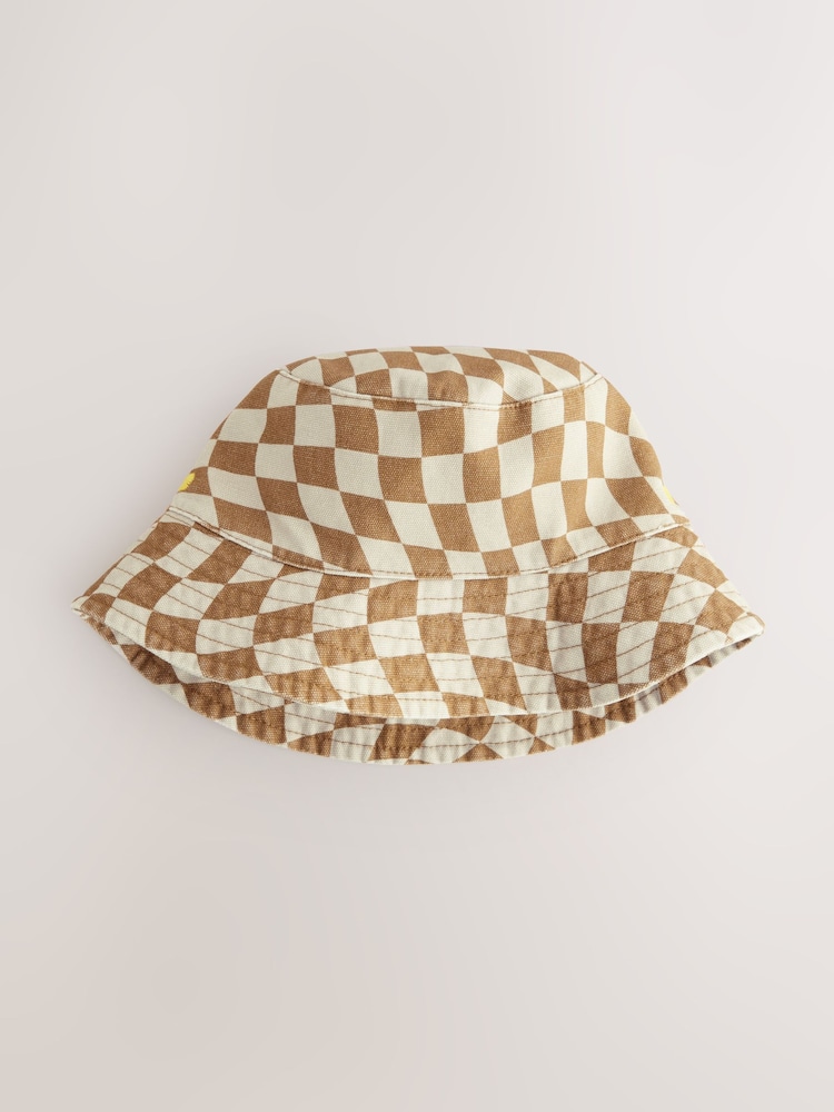 Rust Check Bucket Hat (3mths-16yrs) - Image 1 of 3