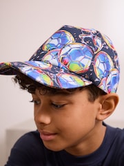 Football Print 100% Cotton Baseball Cap Hat (1-16yrs) - Image 1 of 6