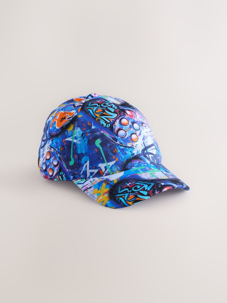 Grafitti Gamer 100% Cotton Baseball Cap Hat (1-16yrs) - Image 3 of 5