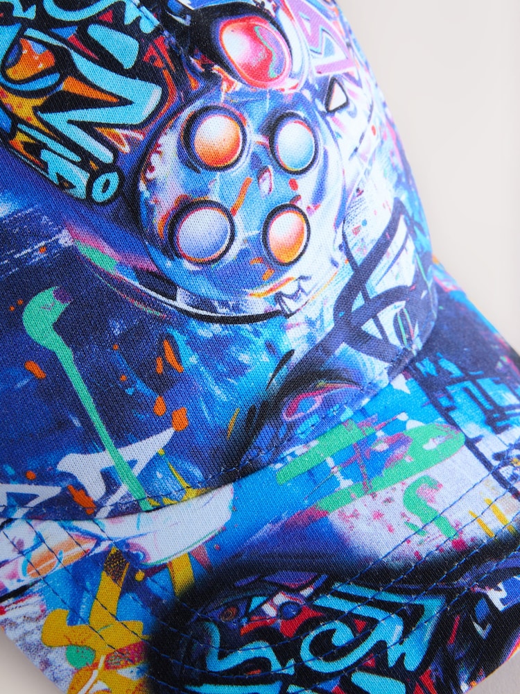 Grafitti Gamer 100% Cotton Baseball Cap Hat (1-16yrs) - Image 4 of 5
