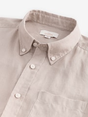 Pedra natural - Camisa de manga comprida Signature 100% em linho - Imagem 6 de 7