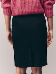 Black Pencil Knee Length Belted Skirt - Image 3 of 7