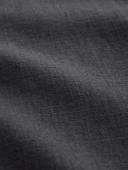 Black Linen Rich Wrap Mini Skirt - Image 8 of 8