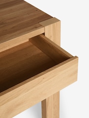 Light Natural Oak Effect Heath 6 Seater Storage Dining Table - Image 5 of 10