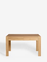 Light Natural Oak Effect Heath 6 Seater Storage Dining Table - Image 6 of 10