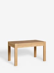 Light Natural Oak Effect Heath 6 Seater Storage Dining Table - Image 7 of 10