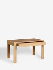 Light Natural Oak Effect Heath 6 Seater Storage Dining Table - Image 8 of 10