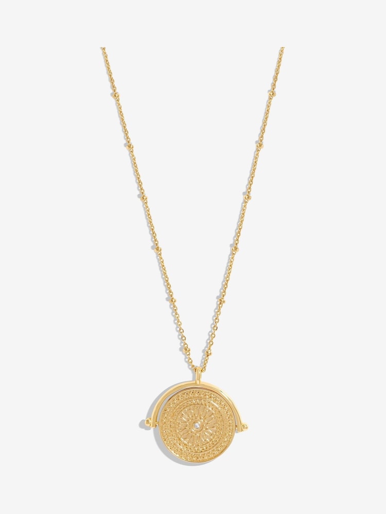 Inicio Gold Tone Coin Gift Pouch Necklace - Image 1 of 1
