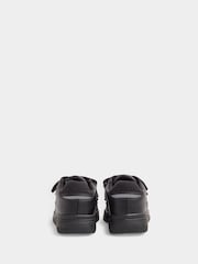 River Island Black Boys Black Monogram Panel PU Trainers - Image 2 of 4