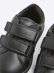 River Island Black Boys Faux Fur Leather Velcro Plim Trainers - Image 4 of 4