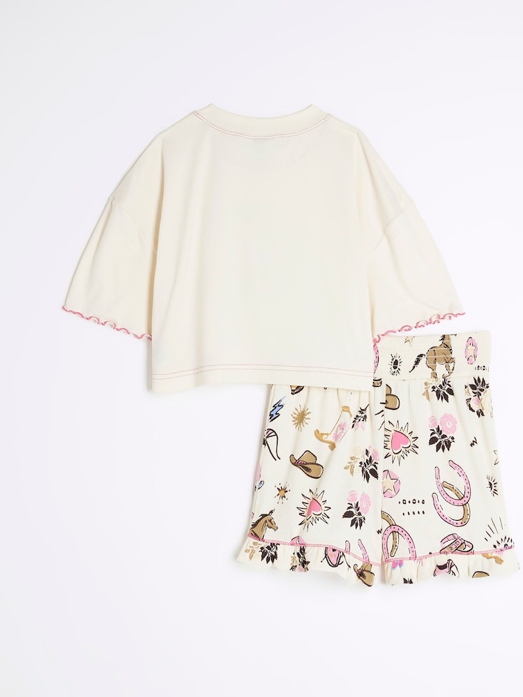 River Island пижама с принтом в стиле вестерн - Изображение 2 из 4