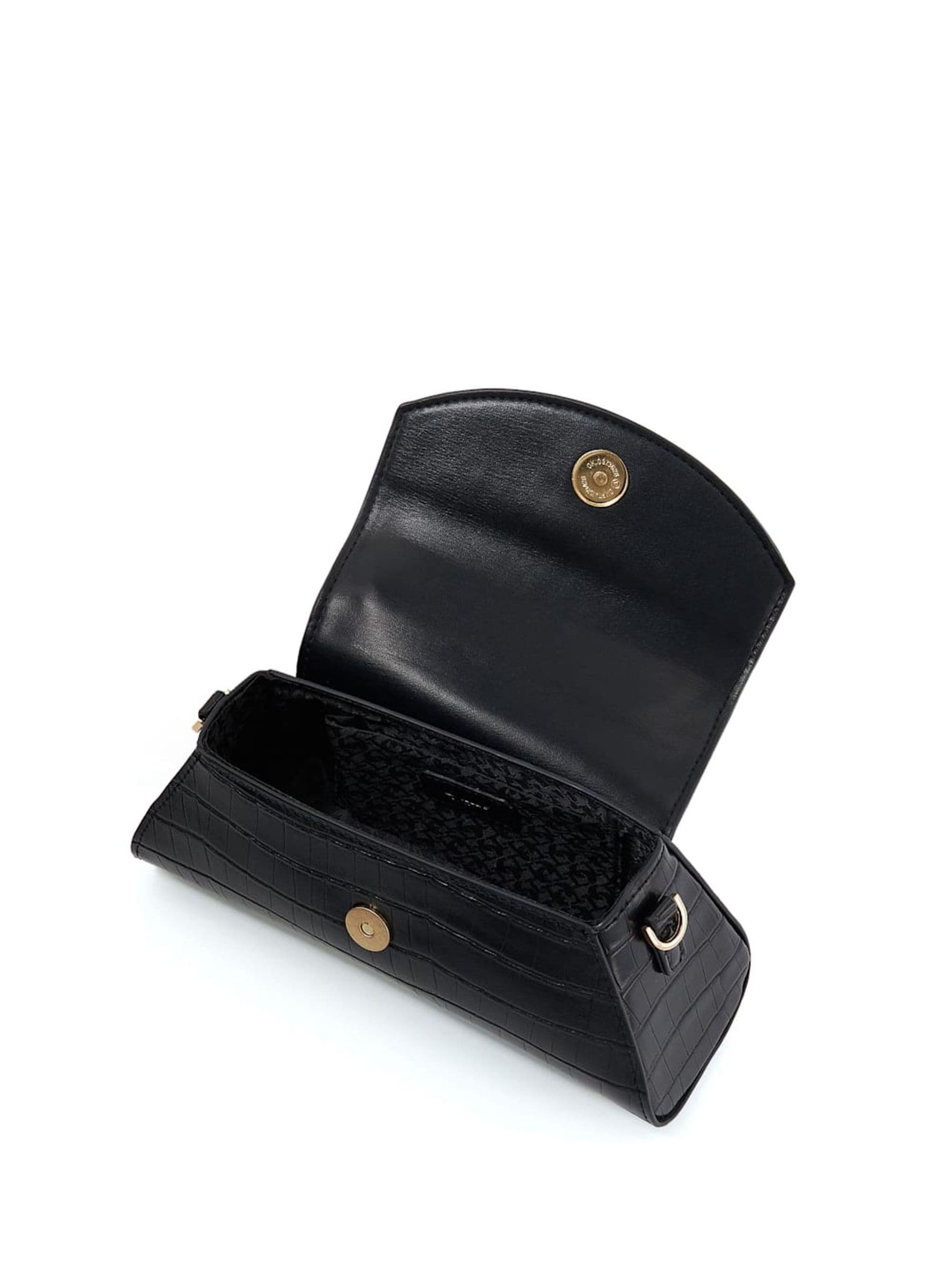 Buy Dune London Black Dini Mini Top Handle Grab Bag from