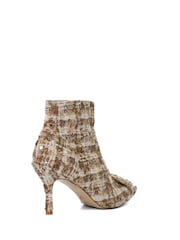Dune London Cream Opulance Brooch Trim Boots - Image 4 of 6