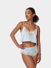 Bluebella Blue Isabella Luxury Satin Cami and Shorts Set - Image 1 of 4