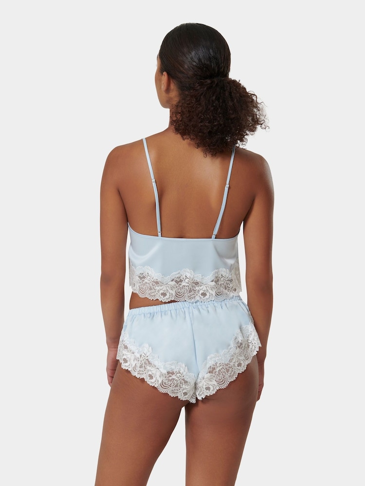Bluebella Blue Isabella Luxury Satin Cami and Shorts Set - Image 2 of 4
