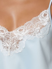 Bluebella Blue Isabella Luxury Satin Cami and Shorts Set - Image 3 of 4