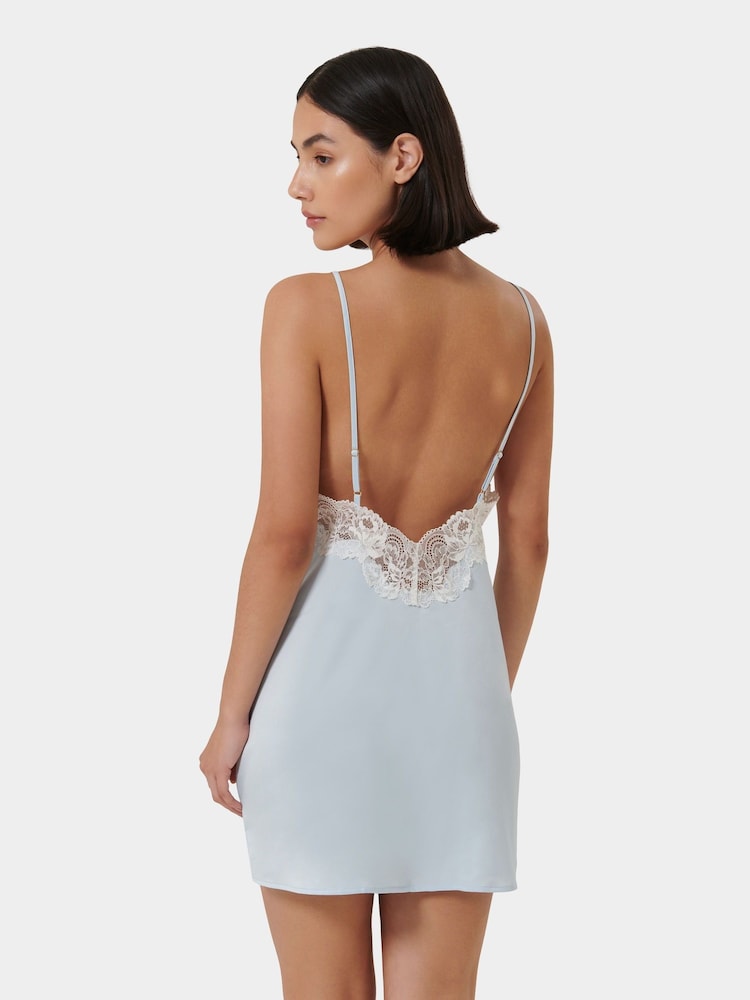 Bluebella Blue Isabella Luxury Satin Short Chemise - Image 2 of 3