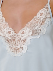 Bluebella Blue Isabella Luxury Satin Short Chemise - Image 3 of 3