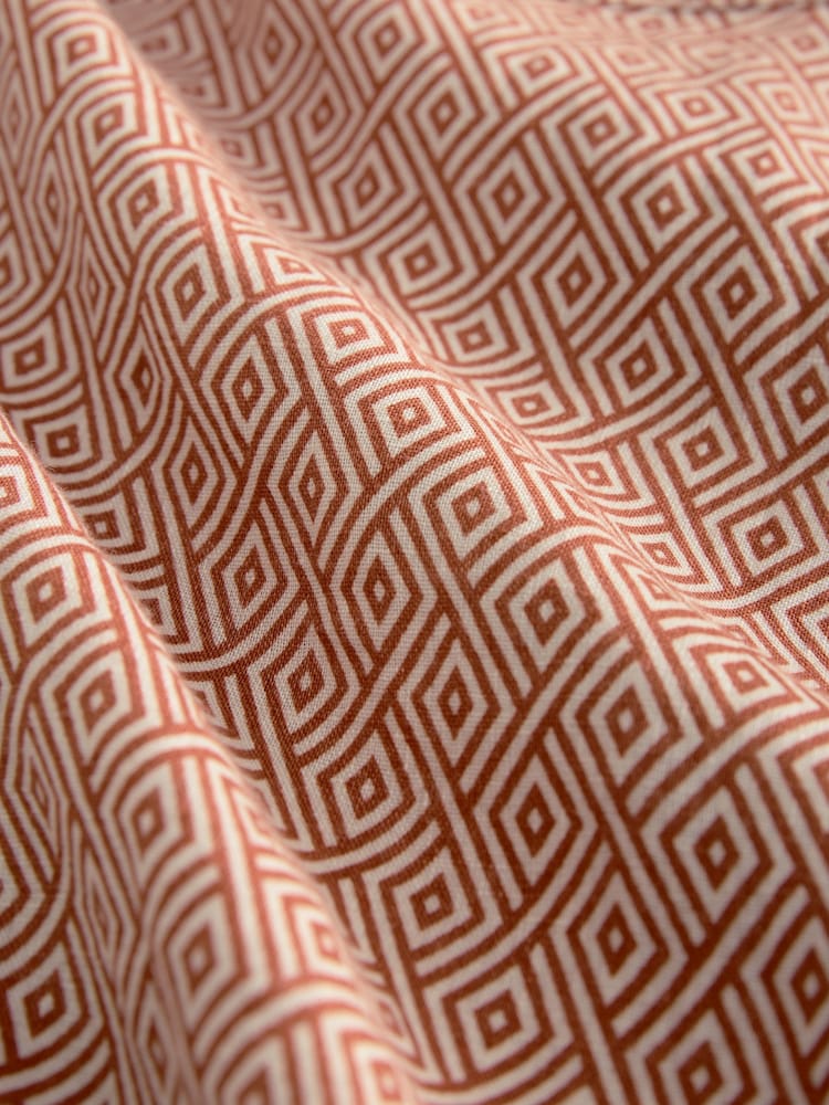 Rust Brown - Camisa de manga comprida com estampa exclusiva 100% de linho - Imagem 7 de 7