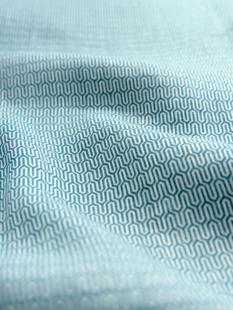 Blue Signature 100% Linen Printed Short Sleeve Shirt - Image 6 of 7