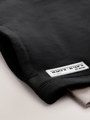 Black Dropped Shoulder Sleeveless Zip Through Hoodie and T-Shirt Set (3-16yrs) - Image 5 of 5