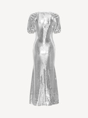 Rotate Silver Sequin Midi Dress - Image 6 of 7