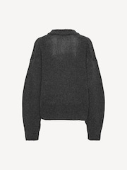 Rotate Grey Knit Crewneck Sweater - Image 4 of 5