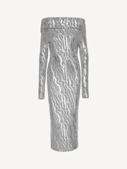 Rotate Grey Stretch Sequin Mini Dress - Image 4 of 6