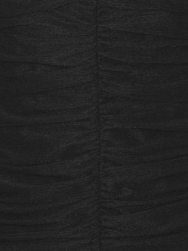 Rotate Black Mini Rushed Long Sleeve Dress - Image 7 of 7